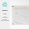 Martha Stewart Grayson Acrylic Dry Erase Wall Calendar w/Dry Erase Mrkr and Mntng Hrdwr, 14in. Sq, Clr w/Gld Prnt BR-AC-3636-GD-CLRGLD-MS - alternate 9